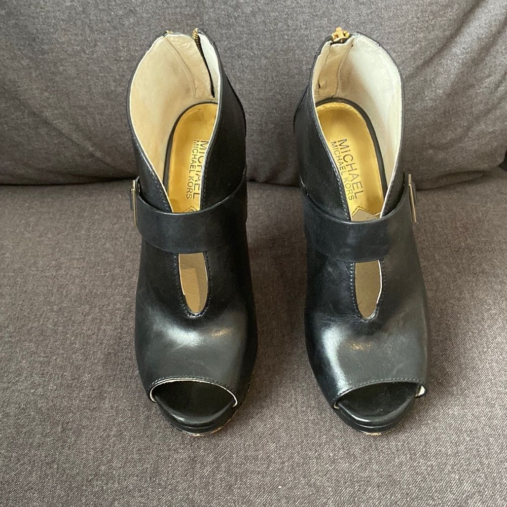 MICHAEL MICHAEL KORS Giuliano peep toe booties - Picture 2 of 8